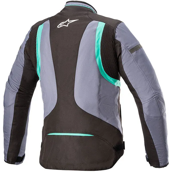 Alpinestars Stella T-Kira V2 Waterproof Textile Jacket - Slate / Peacock Green