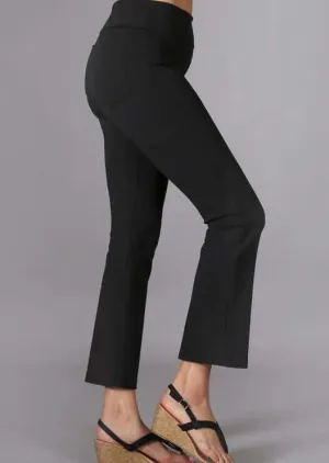 Ankle Stretch Pants with Slight Bell Flare - Plus Size Made in USA