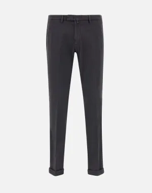 Bi-Stretch Cotton Grey Trousers