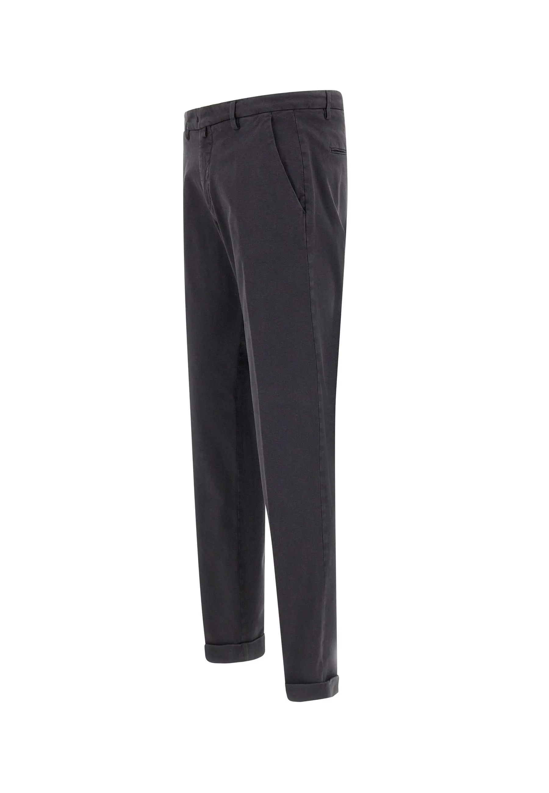 Bi-Stretch Cotton Grey Trousers