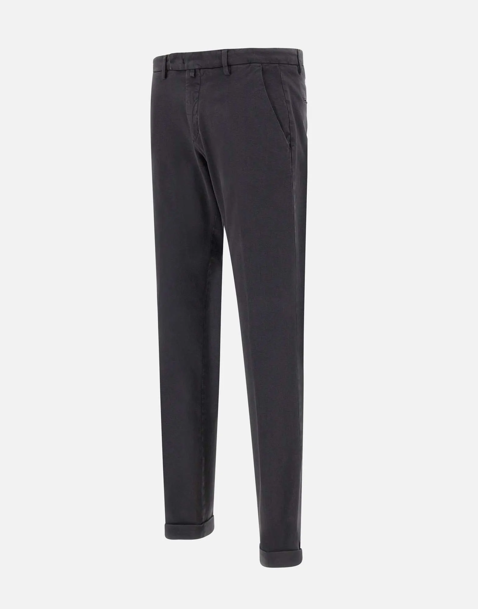 Bi-Stretch Cotton Grey Trousers