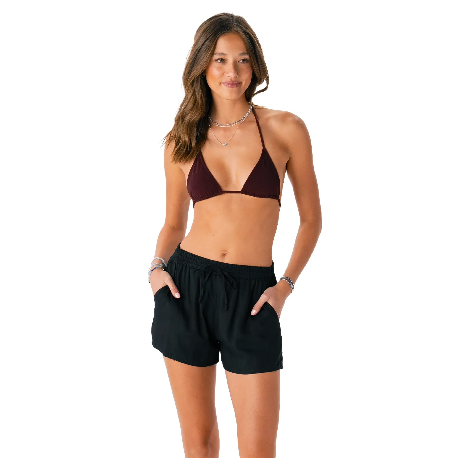 Black Drawstring Shorts