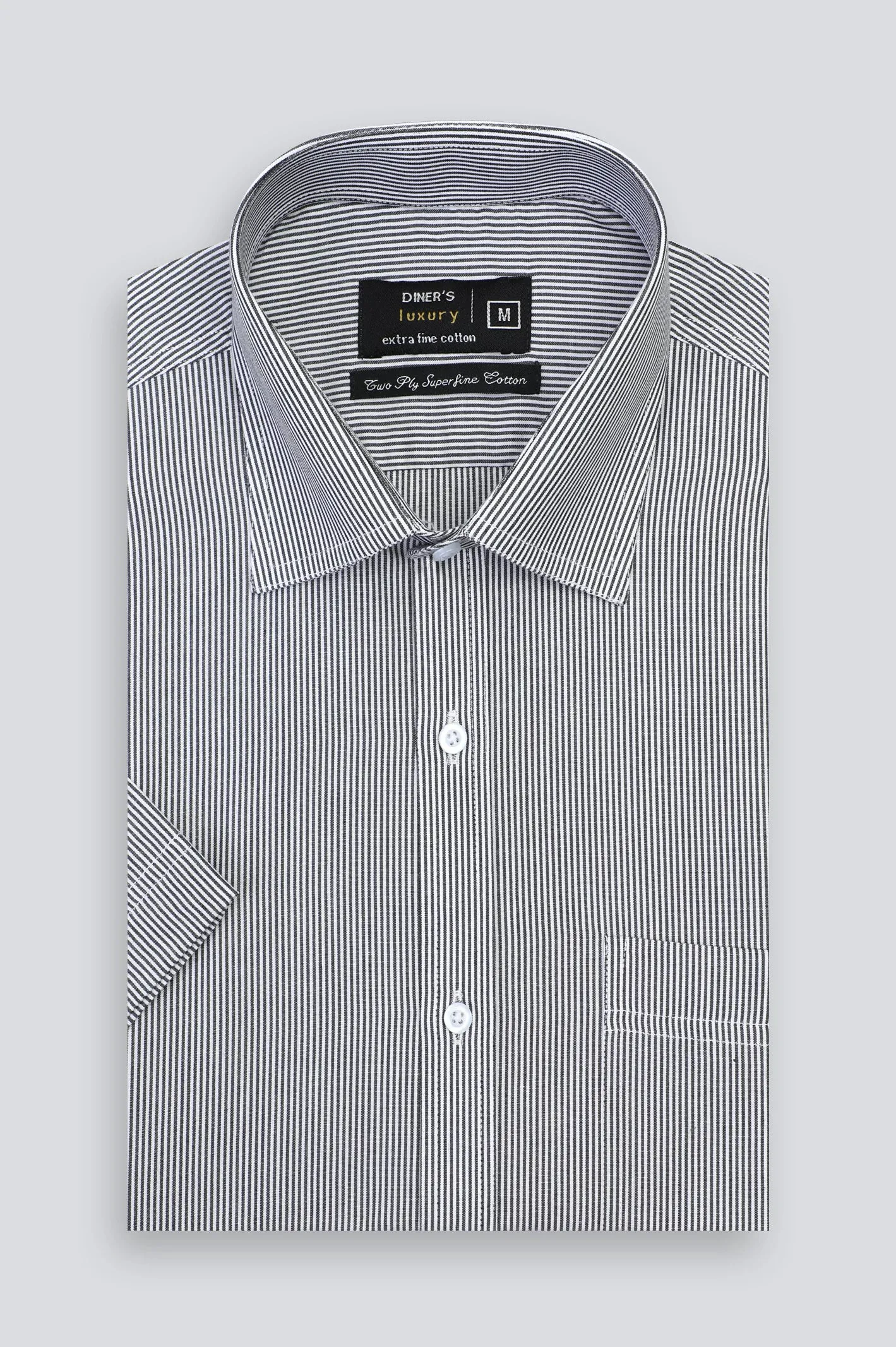 Black Stripes Formal Shirt (Half Sleeves)