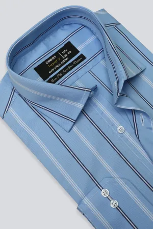 Blue Broadstripes Formal Shirt