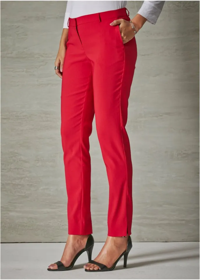 Bodyflirt stretch trousers, red