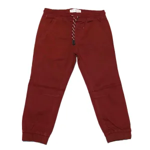 Burgundy Elastic Waist Jogger