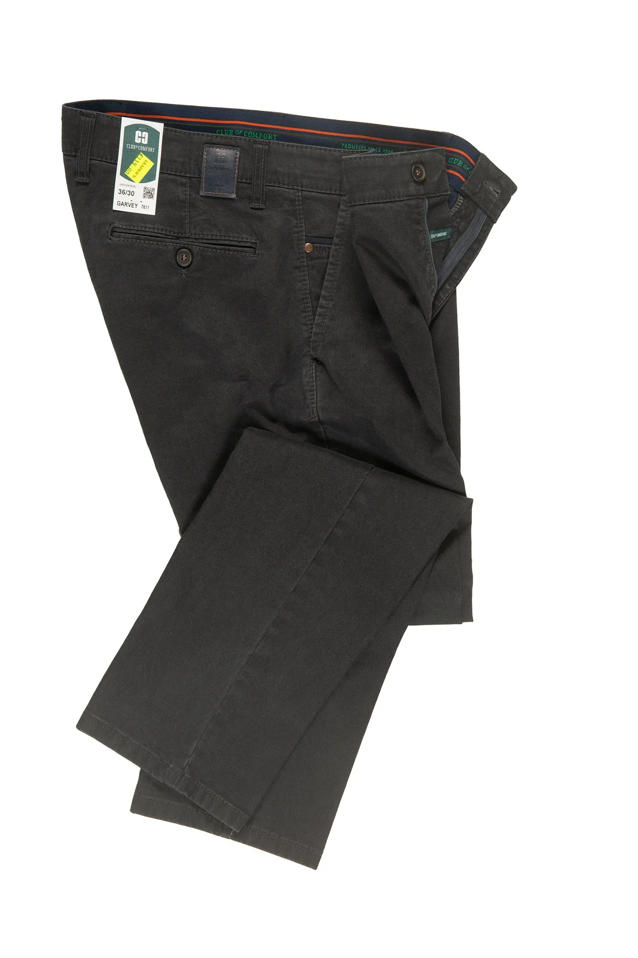 Club Of Comfort Trousers Garvey Grid 7611 R