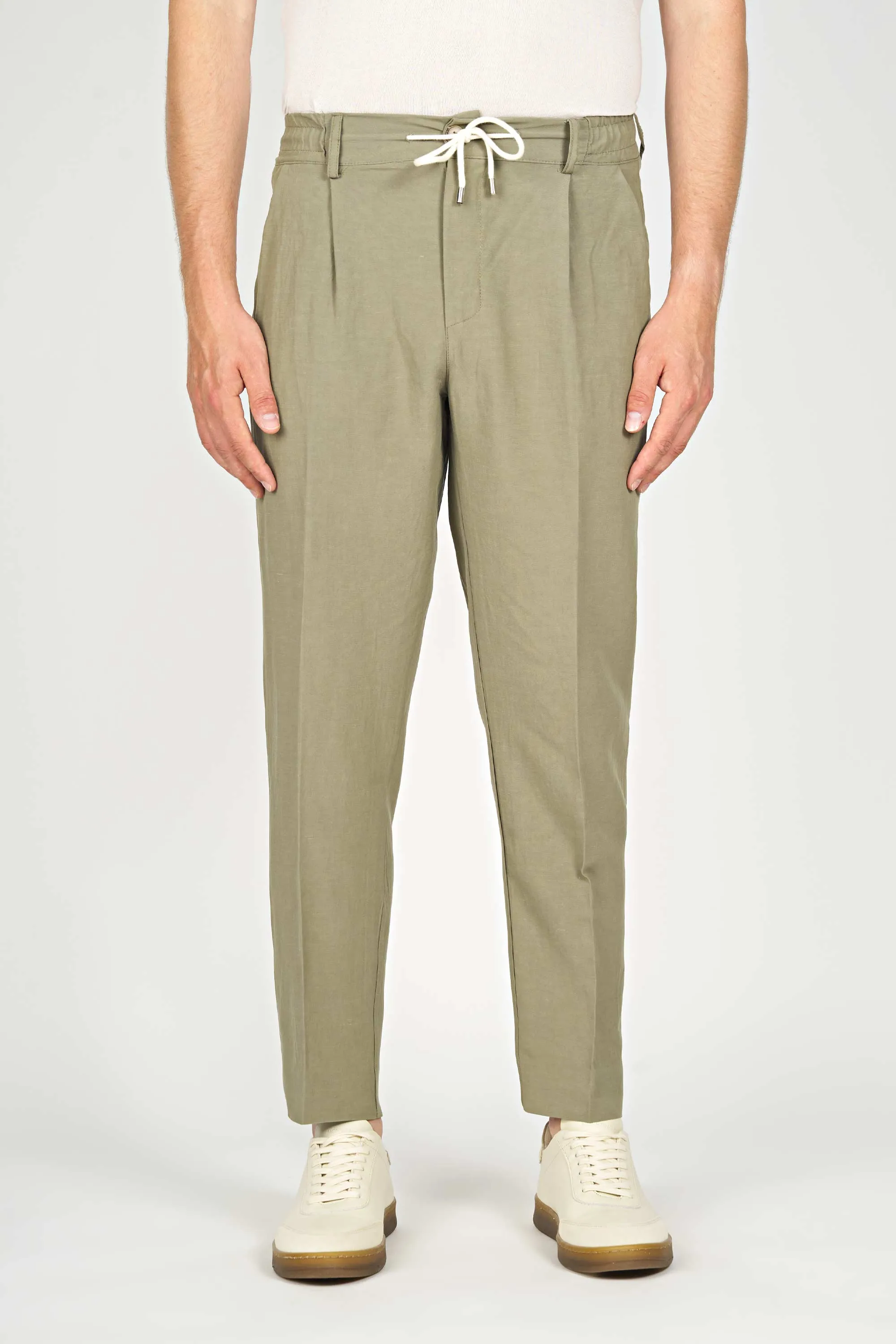 Cotton & Linen Drawstring ZMART Trousers