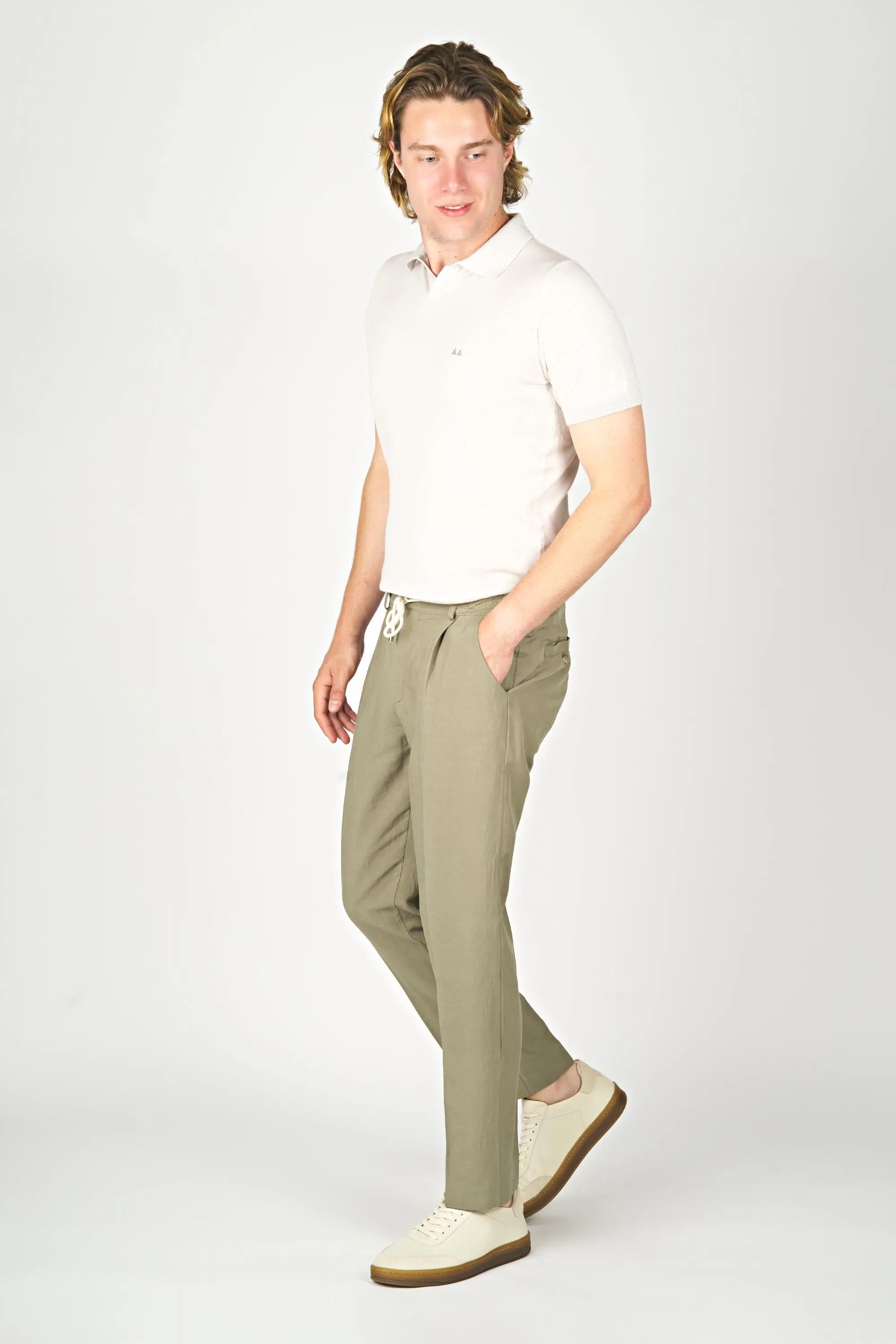 Cotton & Linen Drawstring ZMART Trousers