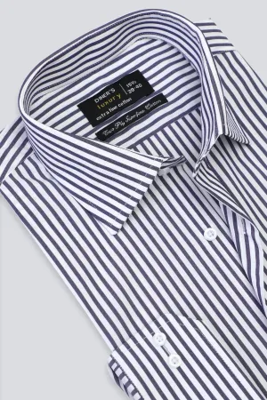 Dark Blue Bengal Stripes Formal Shirt