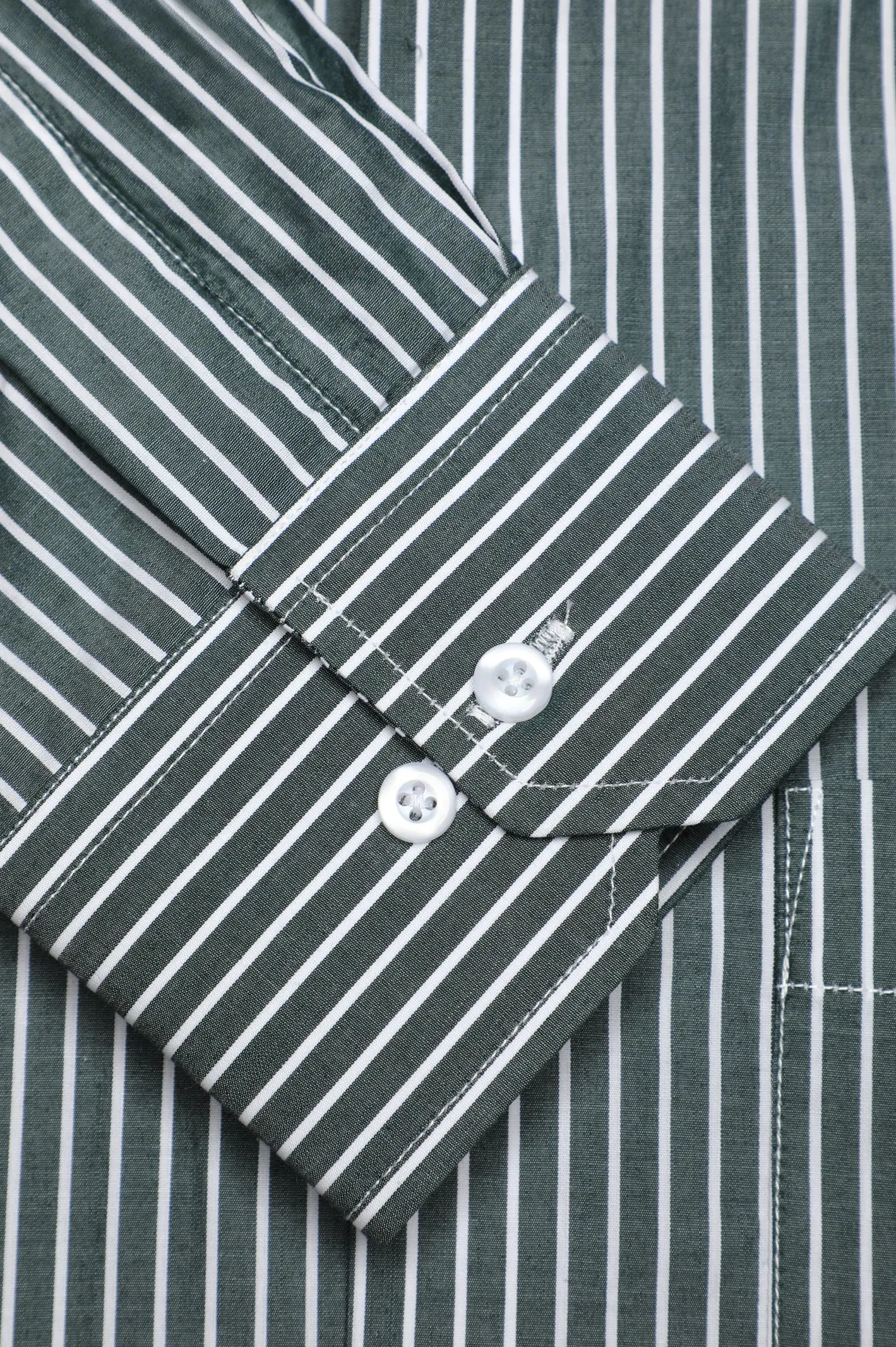 Dark Grey Pinstripe Formal Shirt