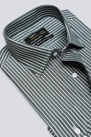 Dark Grey Pinstripe Formal Shirt