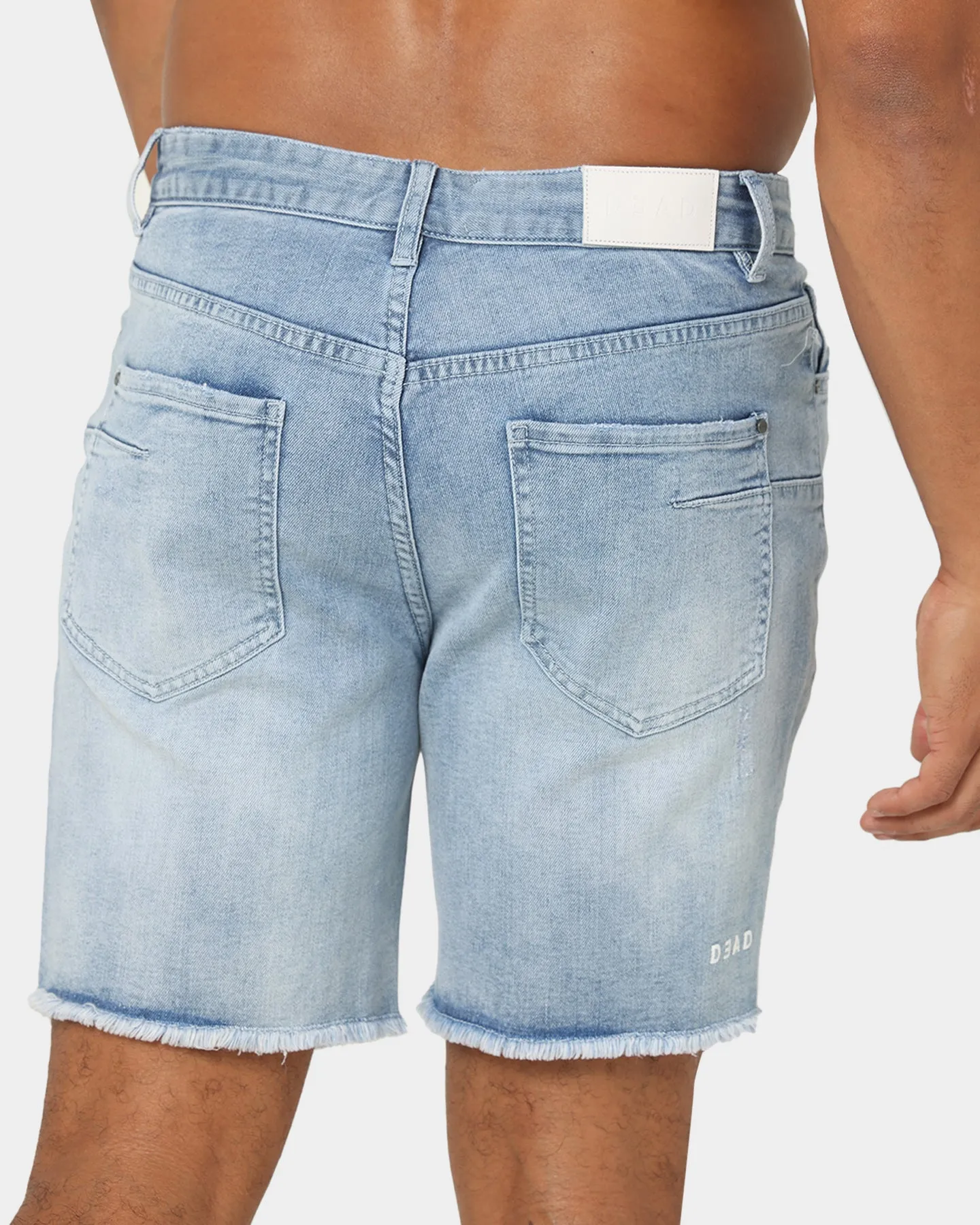 Dead Studios Relaxed Denim Shorts Washed Indigo