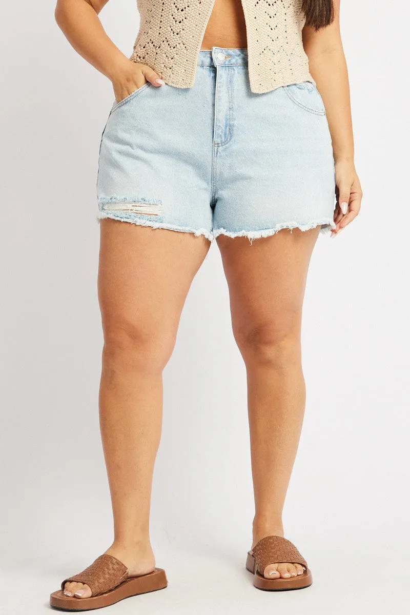 Denim Relaxed Shorts