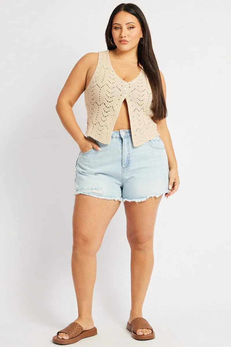 Denim Relaxed Shorts