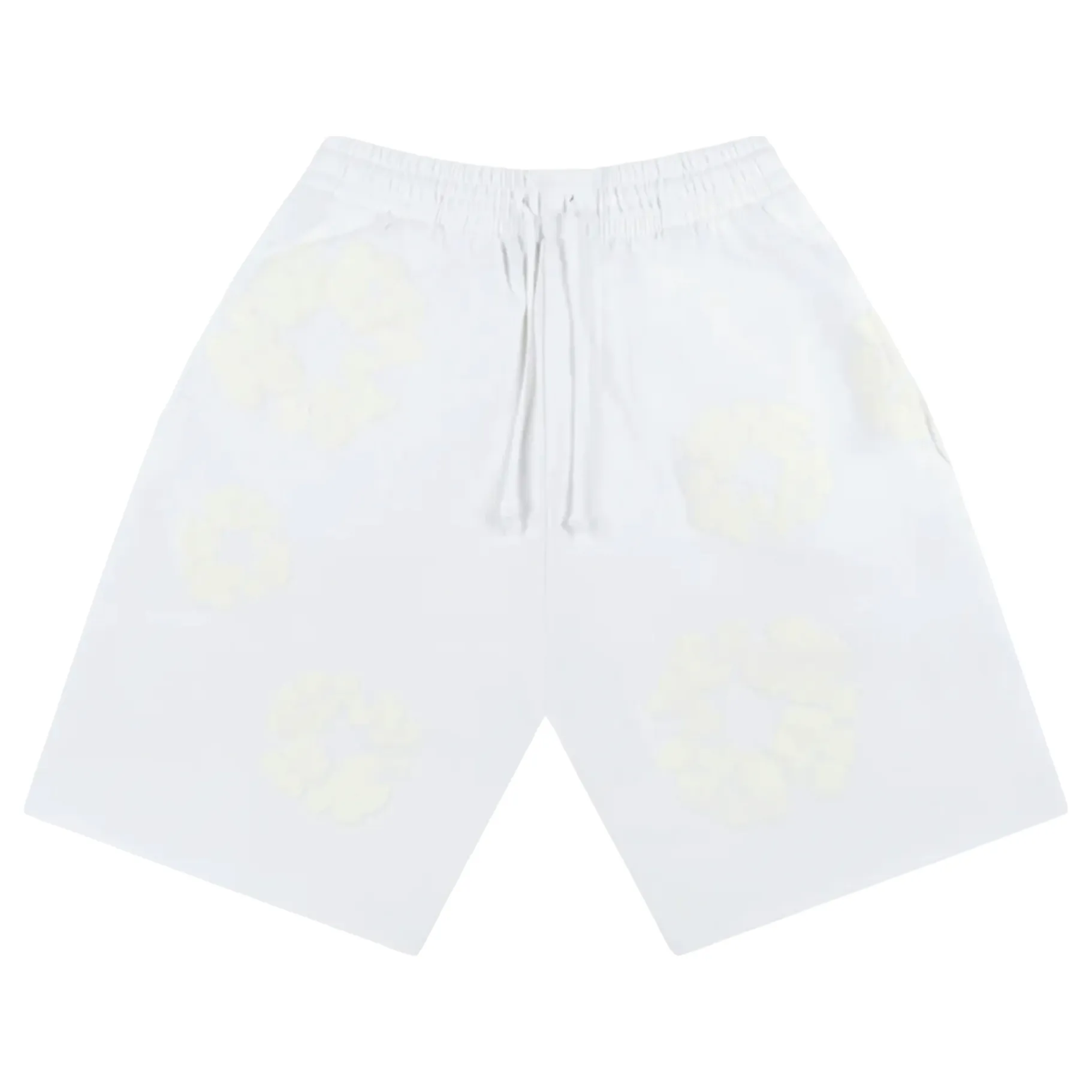 Denim Tears Men's Mono Cotton Wreath Shorts White