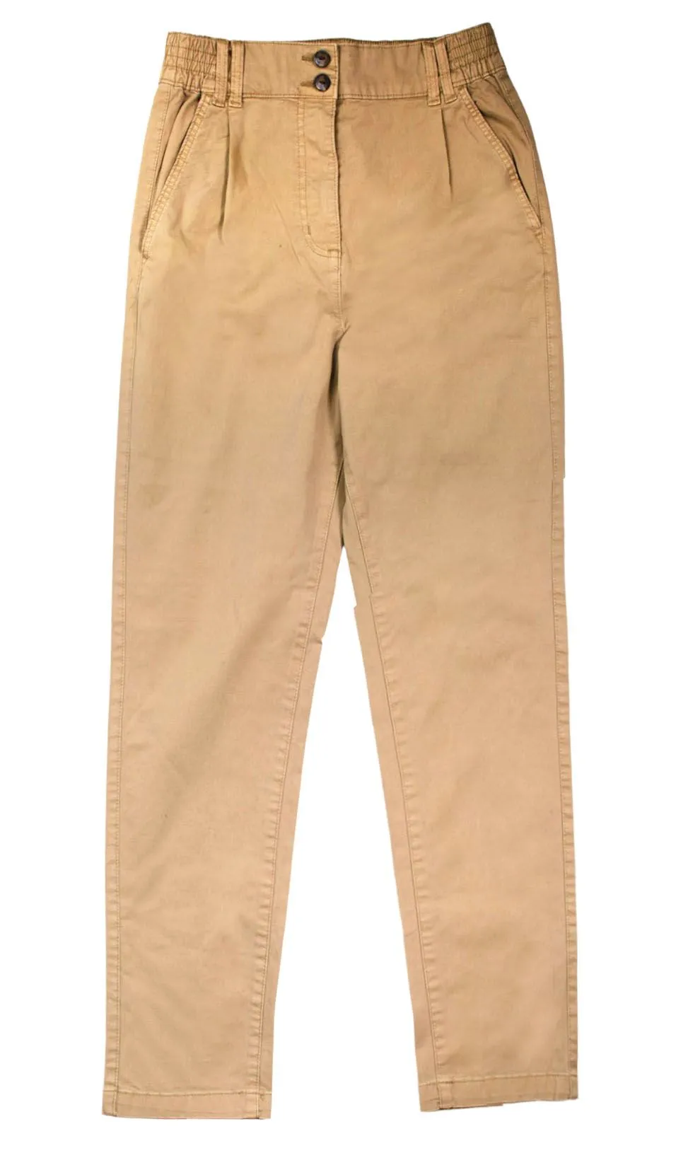 Elastic Waist Chino Trousers