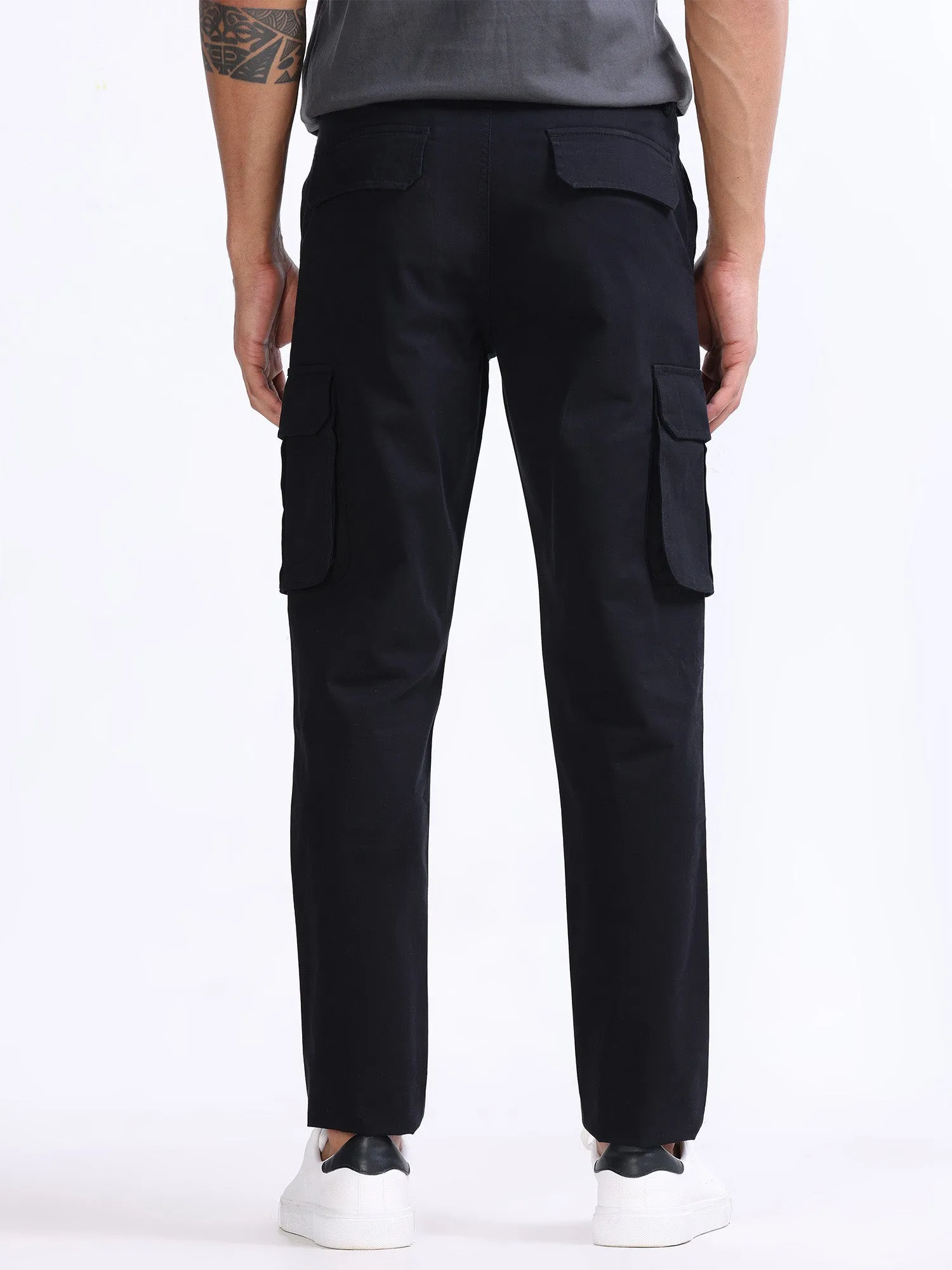 Fine Twill Black Elevated Cargo