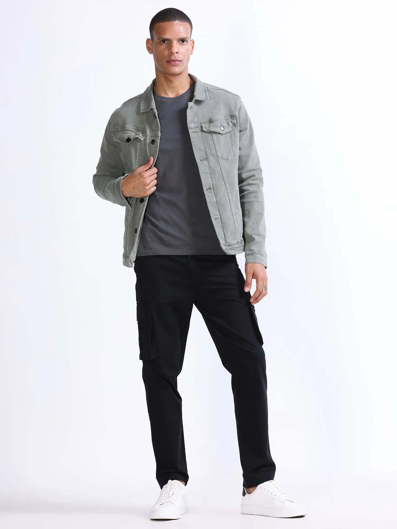 Fine Twill Black Elevated Cargo