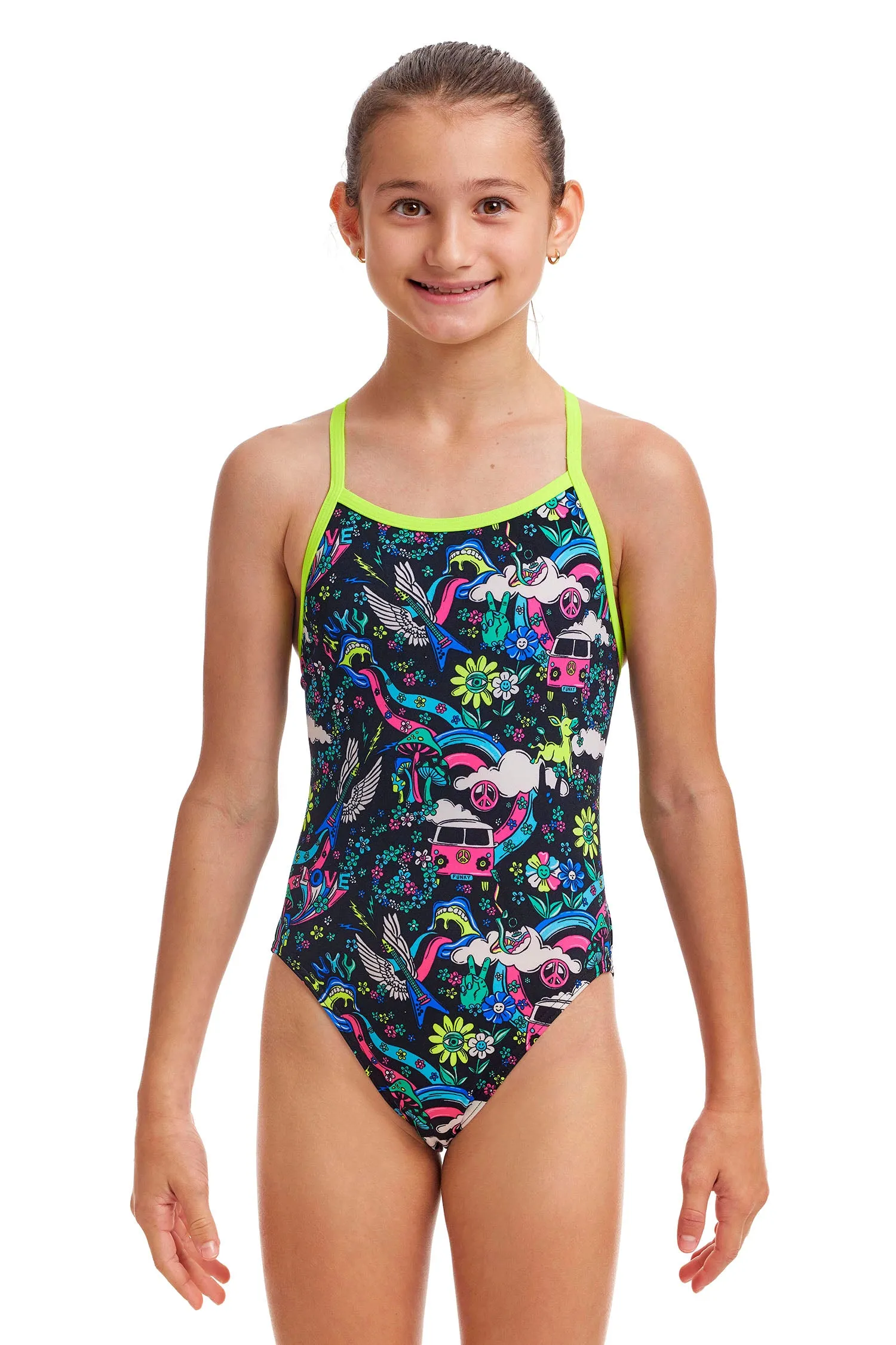 Funkita Hippy Dippy Girls Single Strap One Piece