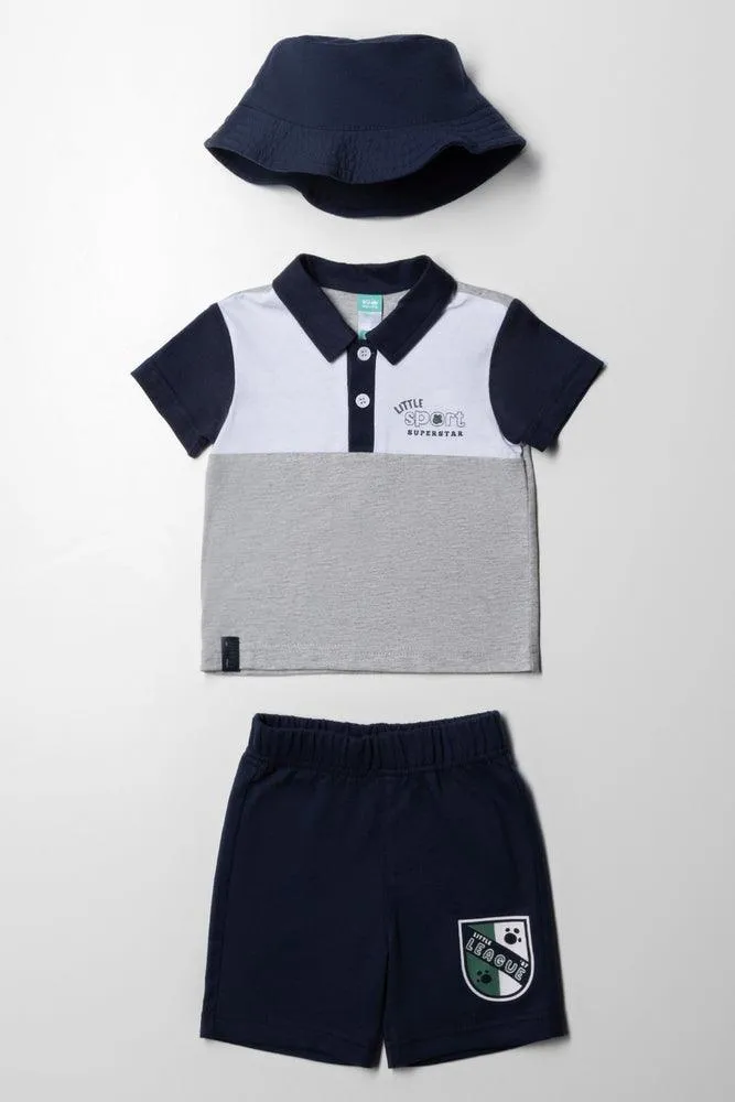 Golfer & Shorts Set Navy