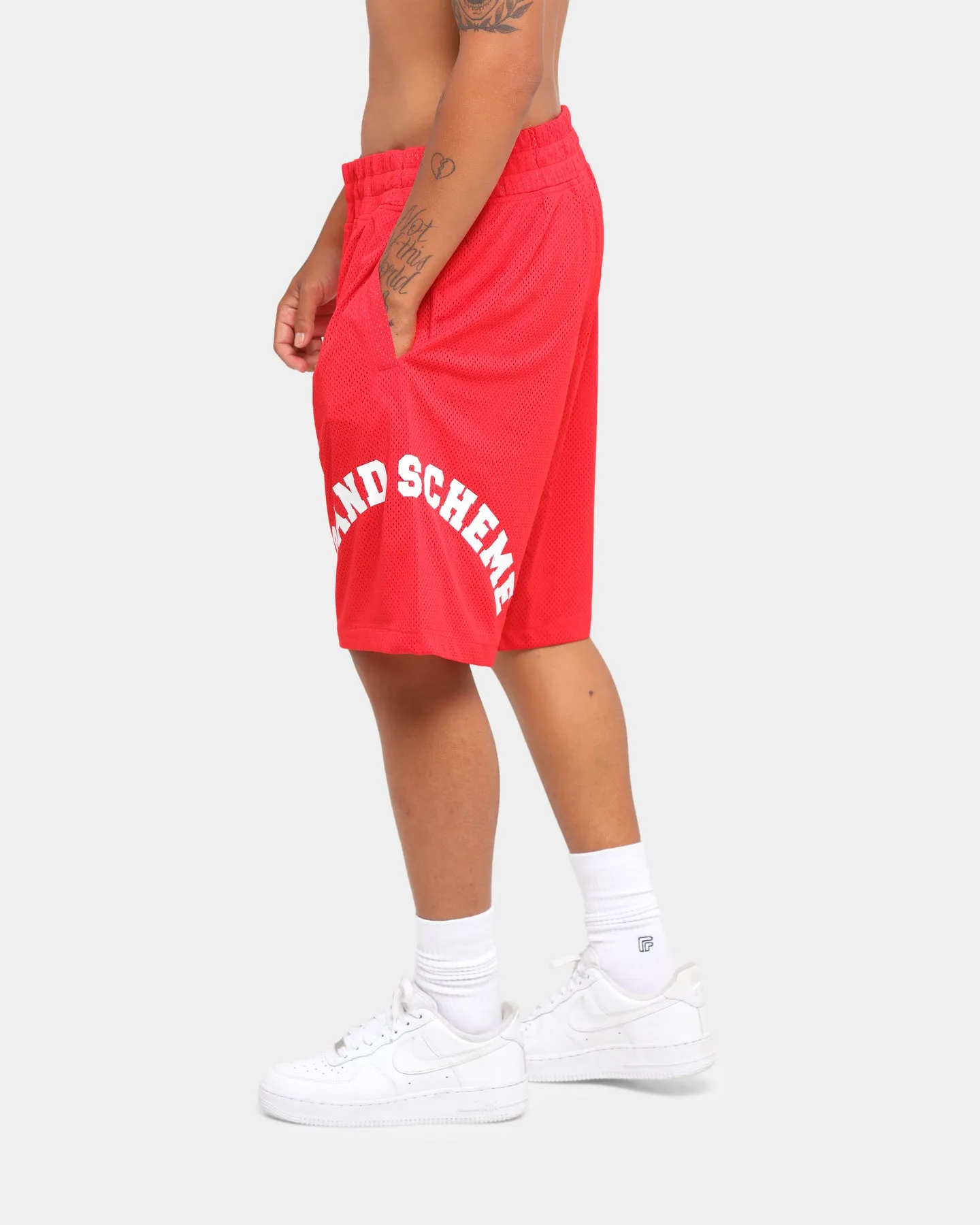 Grand Scheme Peace Court Shorts Yellow