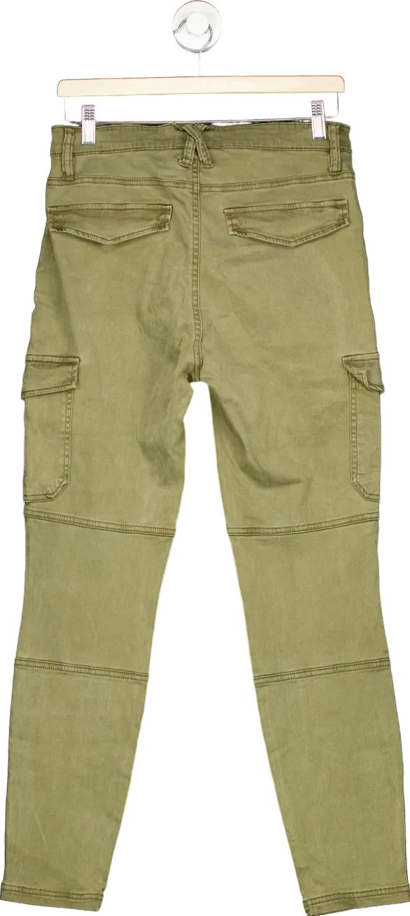 H&M Olive Green Cargo Trousers UK 12