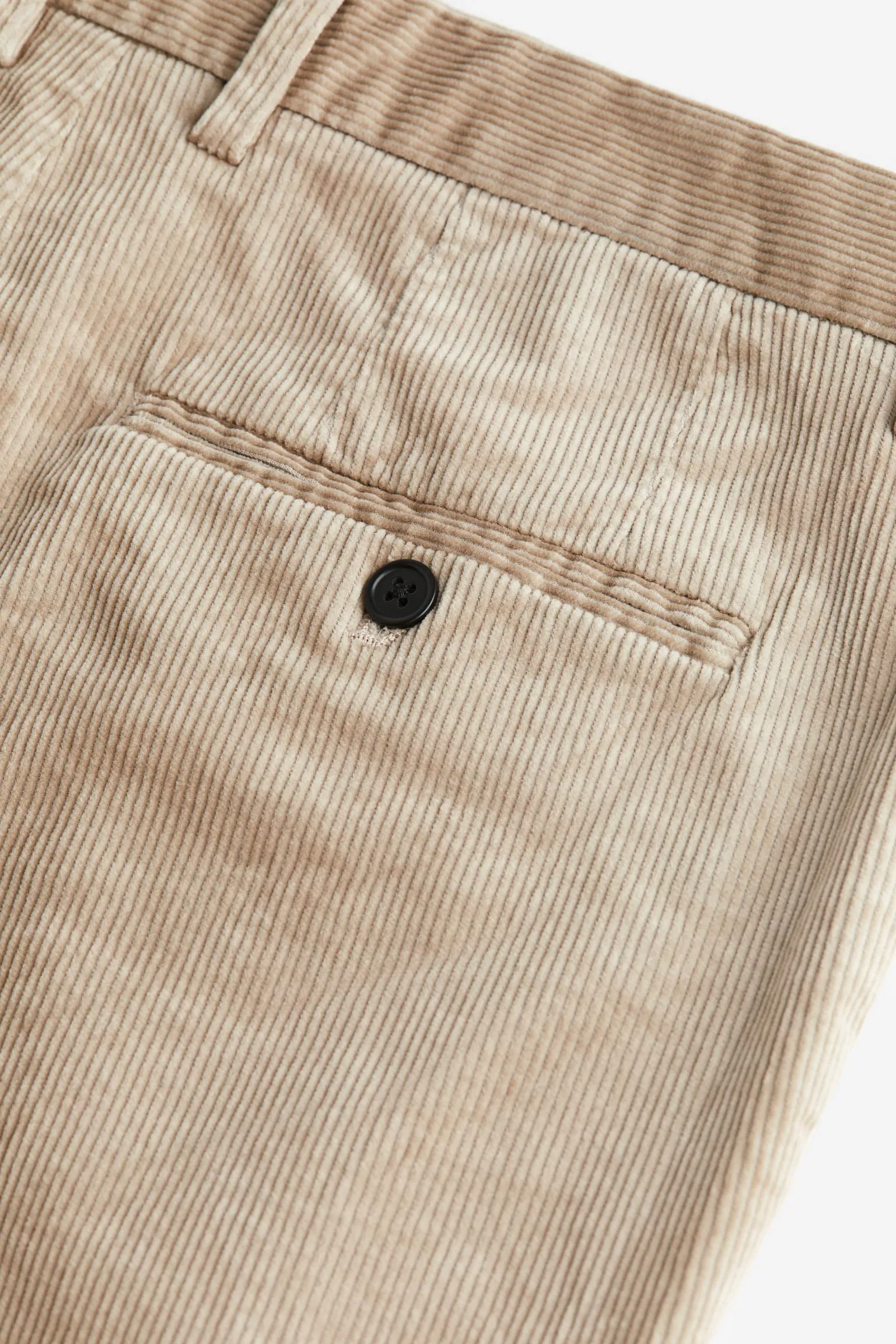 H&M Slim Fit Corduroy Pants, beige