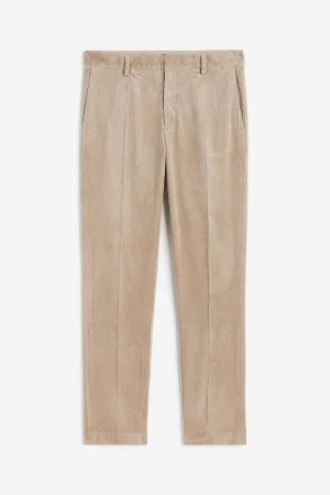 H&M Slim Fit Corduroy Pants, beige