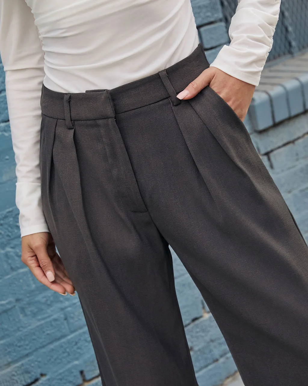 High Road Wide Leg Pleated Trousers