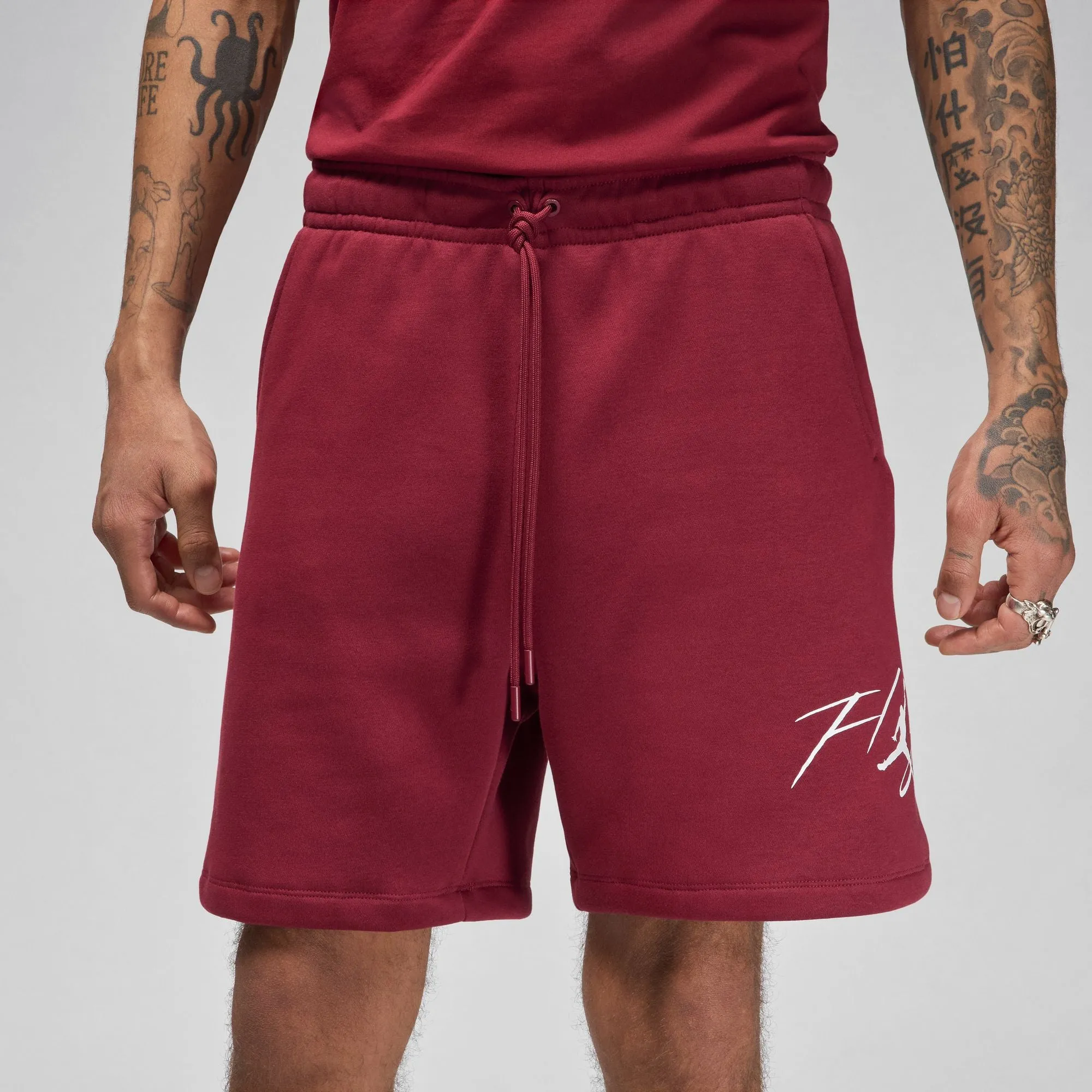 Jordan Brooklyn Fleece Shorts (Burgundy)