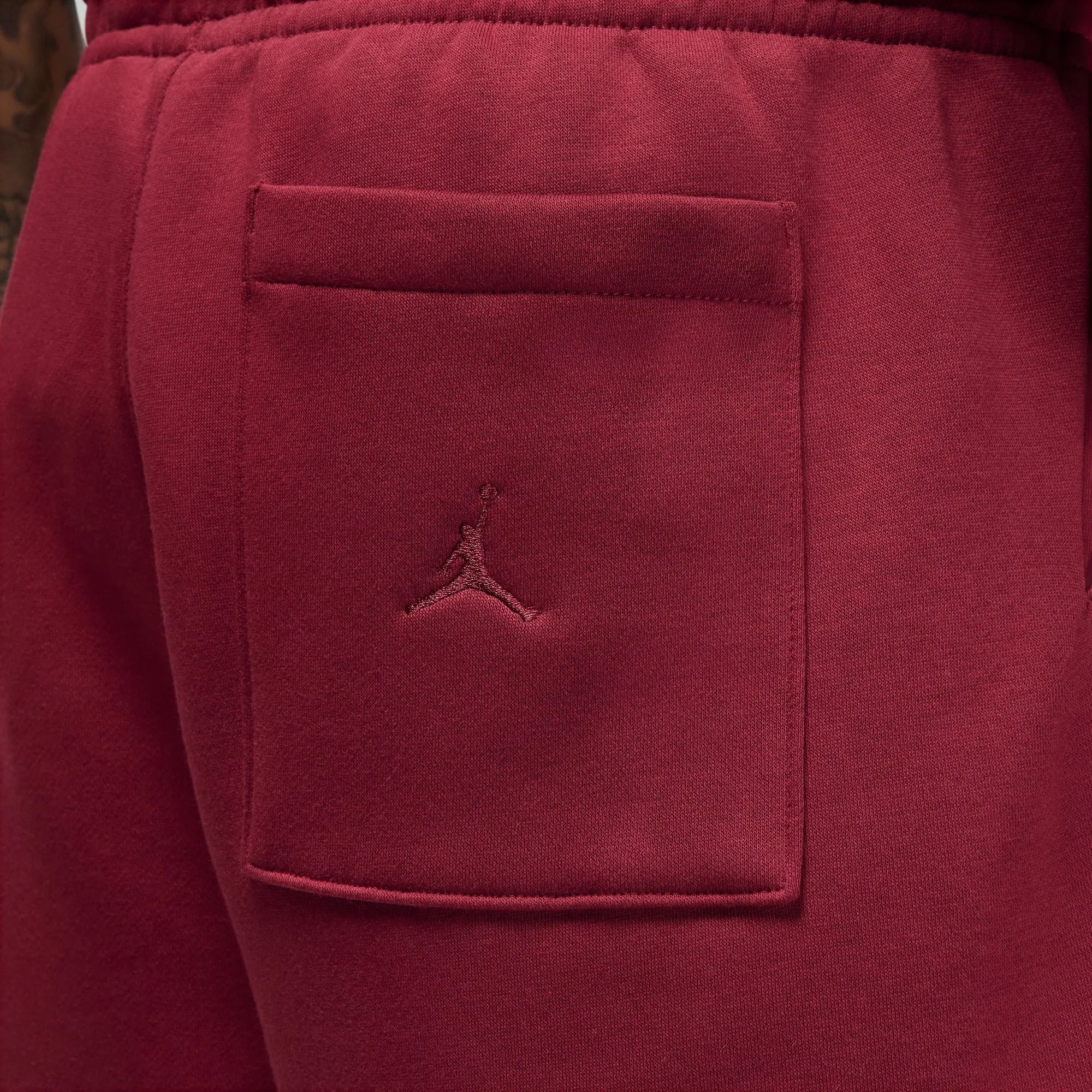 Jordan Brooklyn Fleece Shorts (Burgundy)