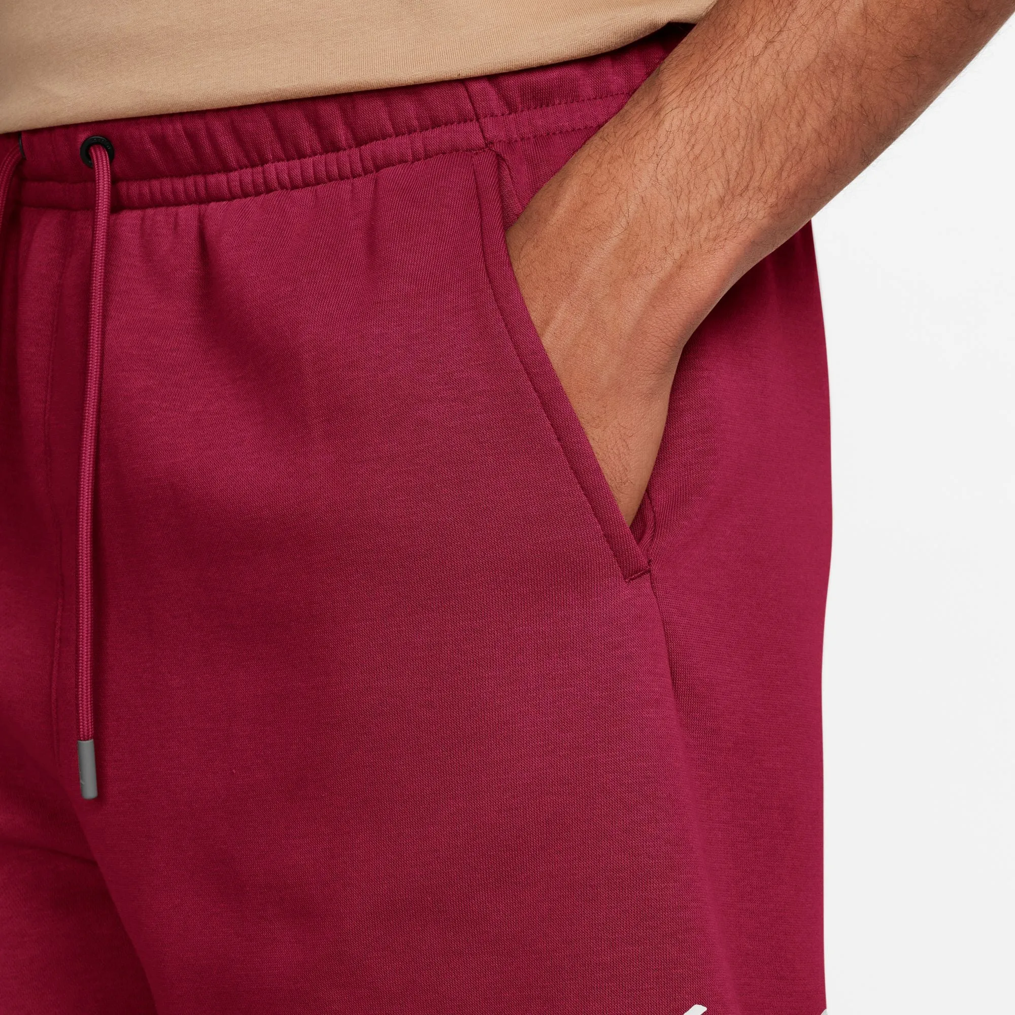 Jordan Brooklyn Fleece Shorts (Burgundy)