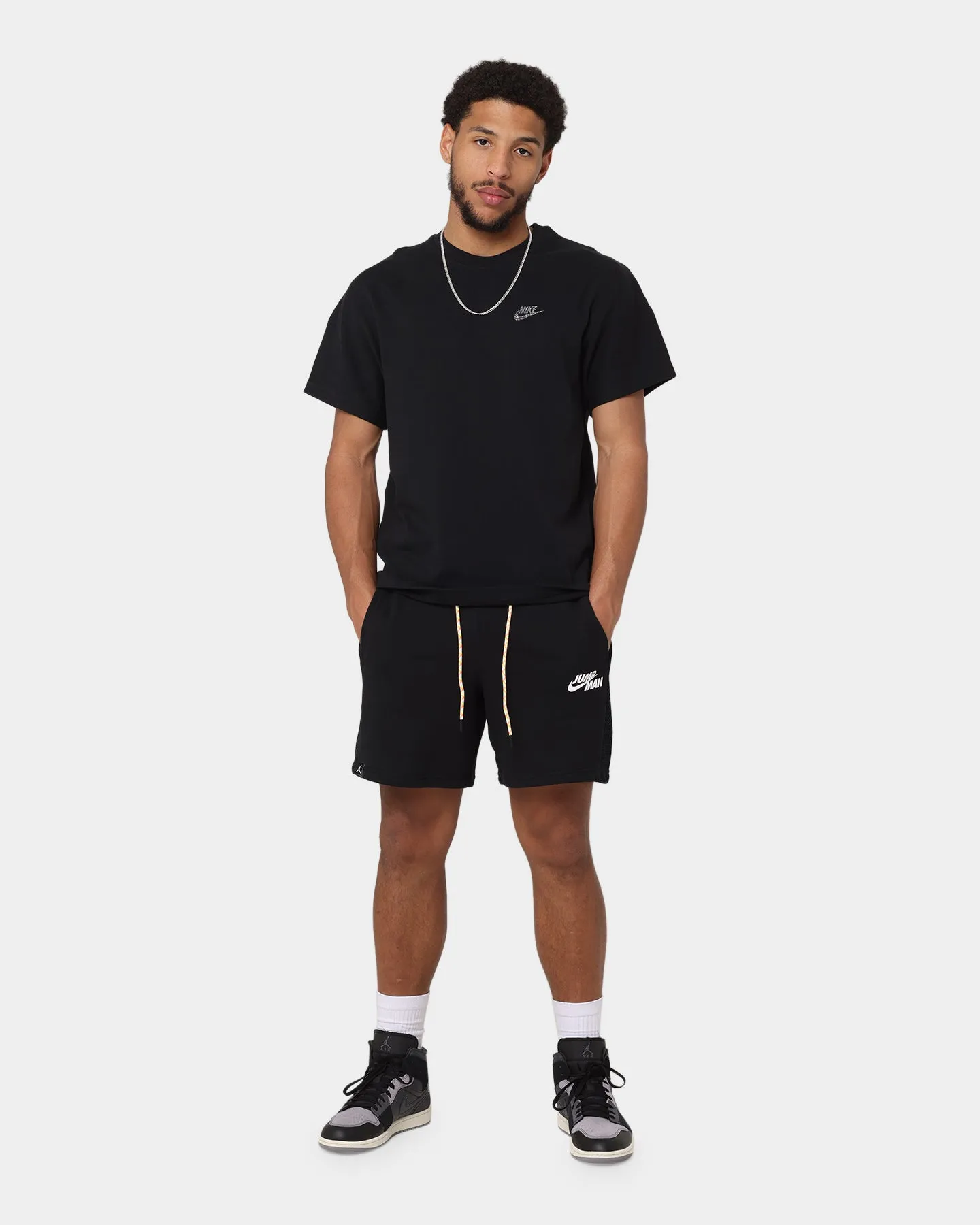 Jordan Jumpman Fleece Shorts Black/White