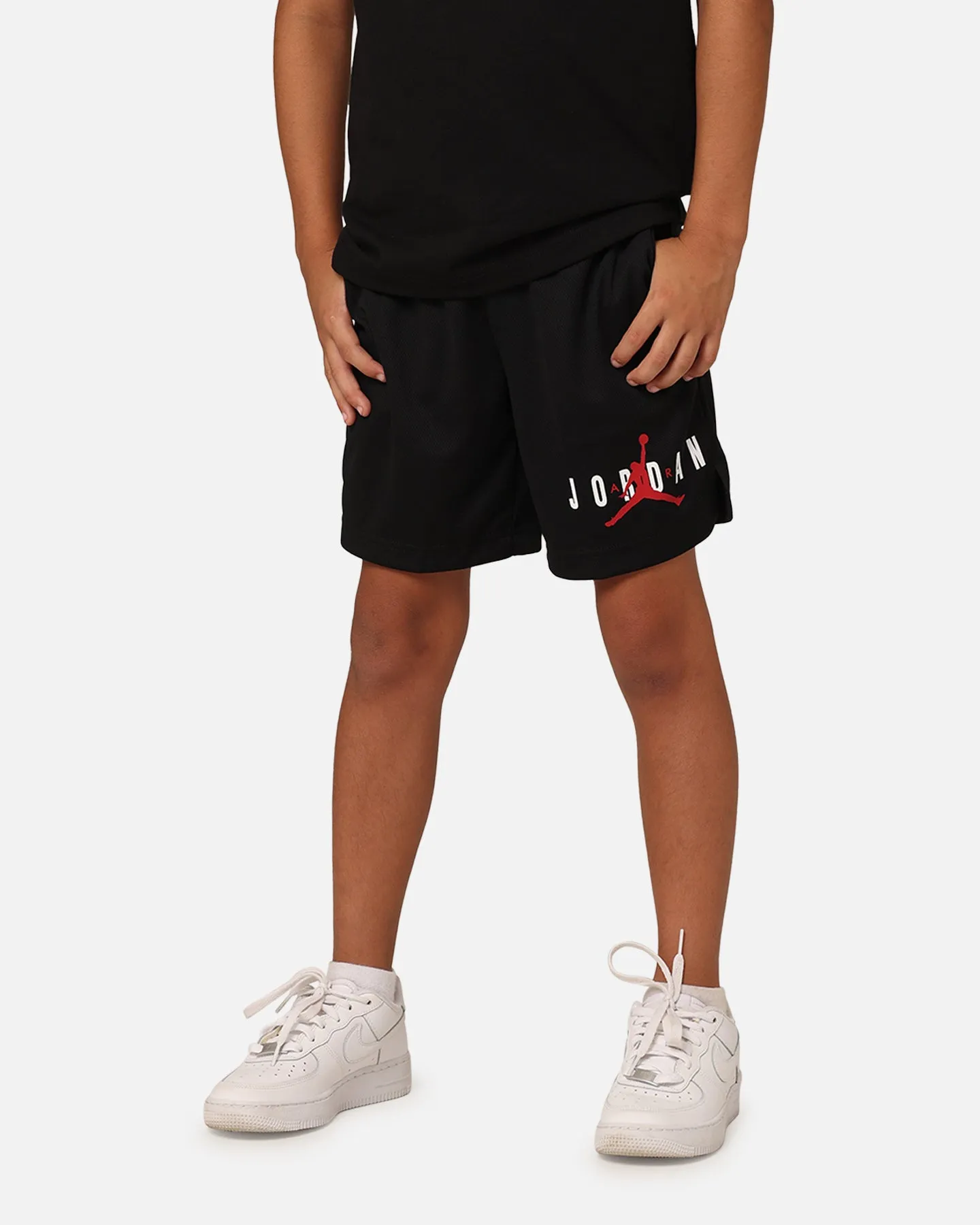 Jordan Kids' Essentials Graphic Mesh Shorts Black