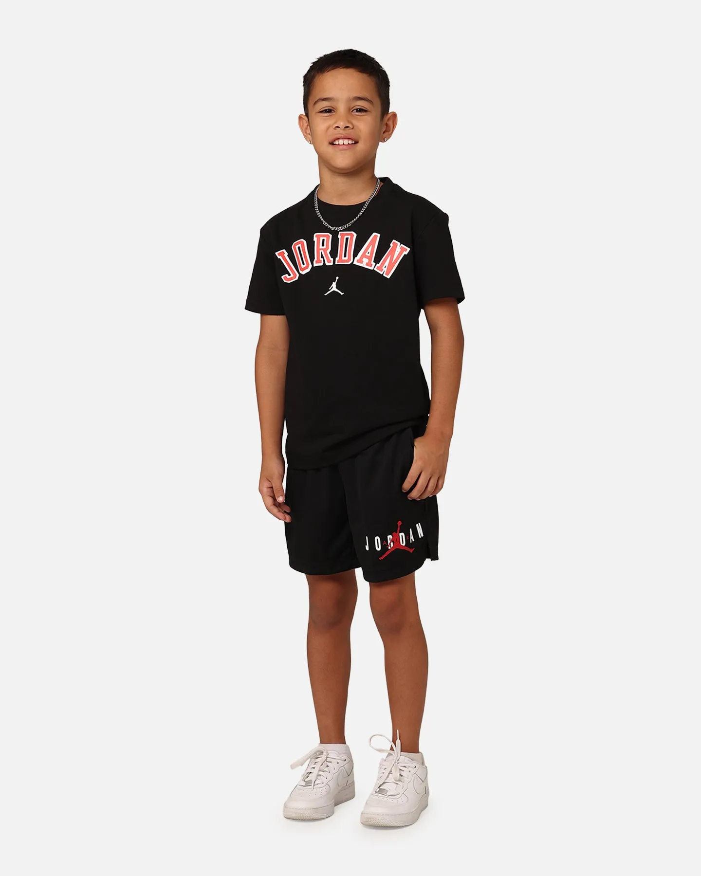 Jordan Kids' Essentials Graphic Mesh Shorts Black