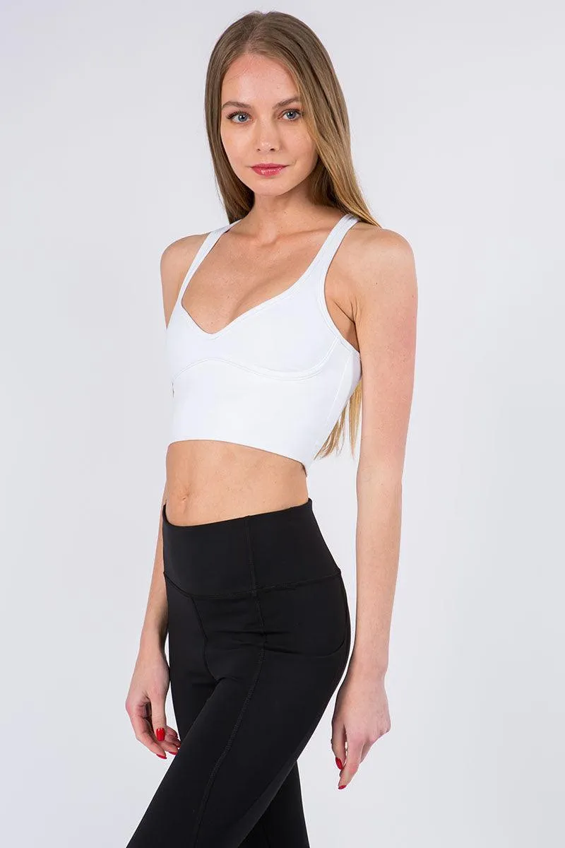 Low Scoop Criss-cross Sports Bra