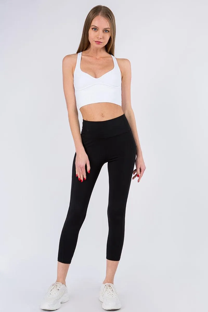 Low Scoop Criss-cross Sports Bra