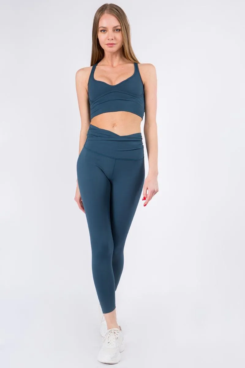 Low Scoop Criss-cross Sports Bra