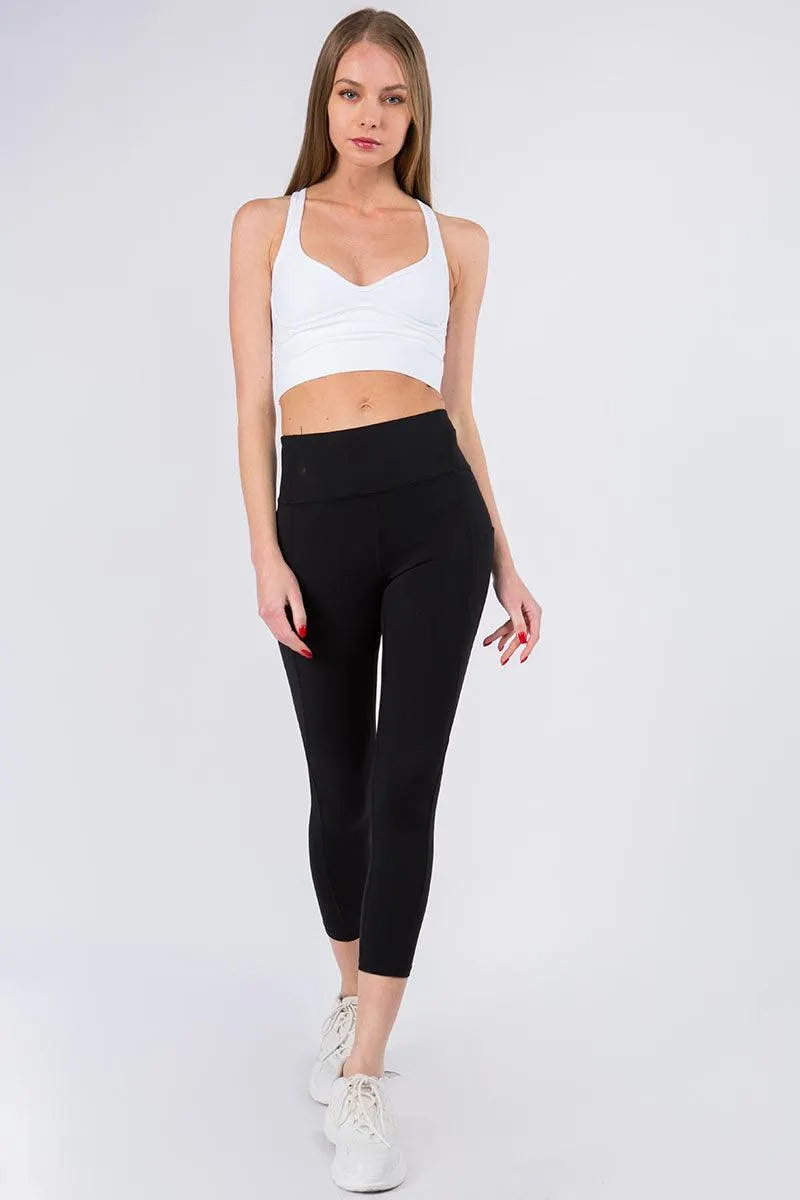 Low Scoop Criss-cross Sports Bra