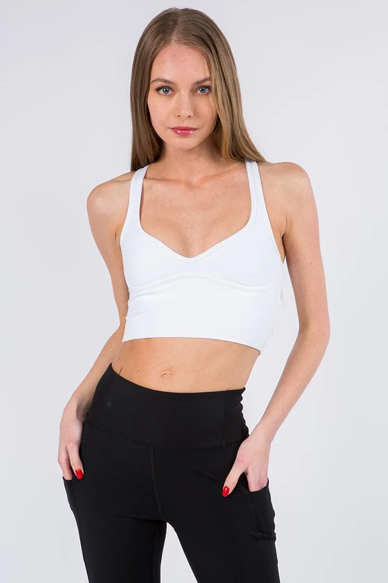 Low Scoop Criss-cross Sports Bra