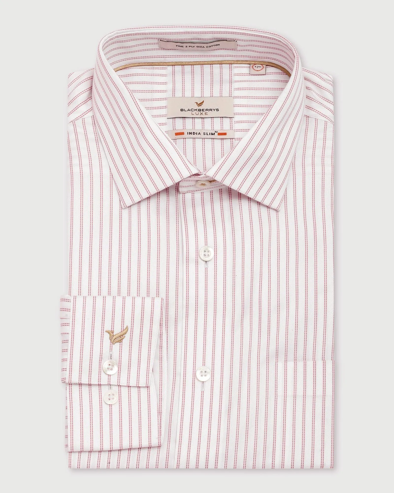 Luxe Formal Pink Striped Shirt - Kyle