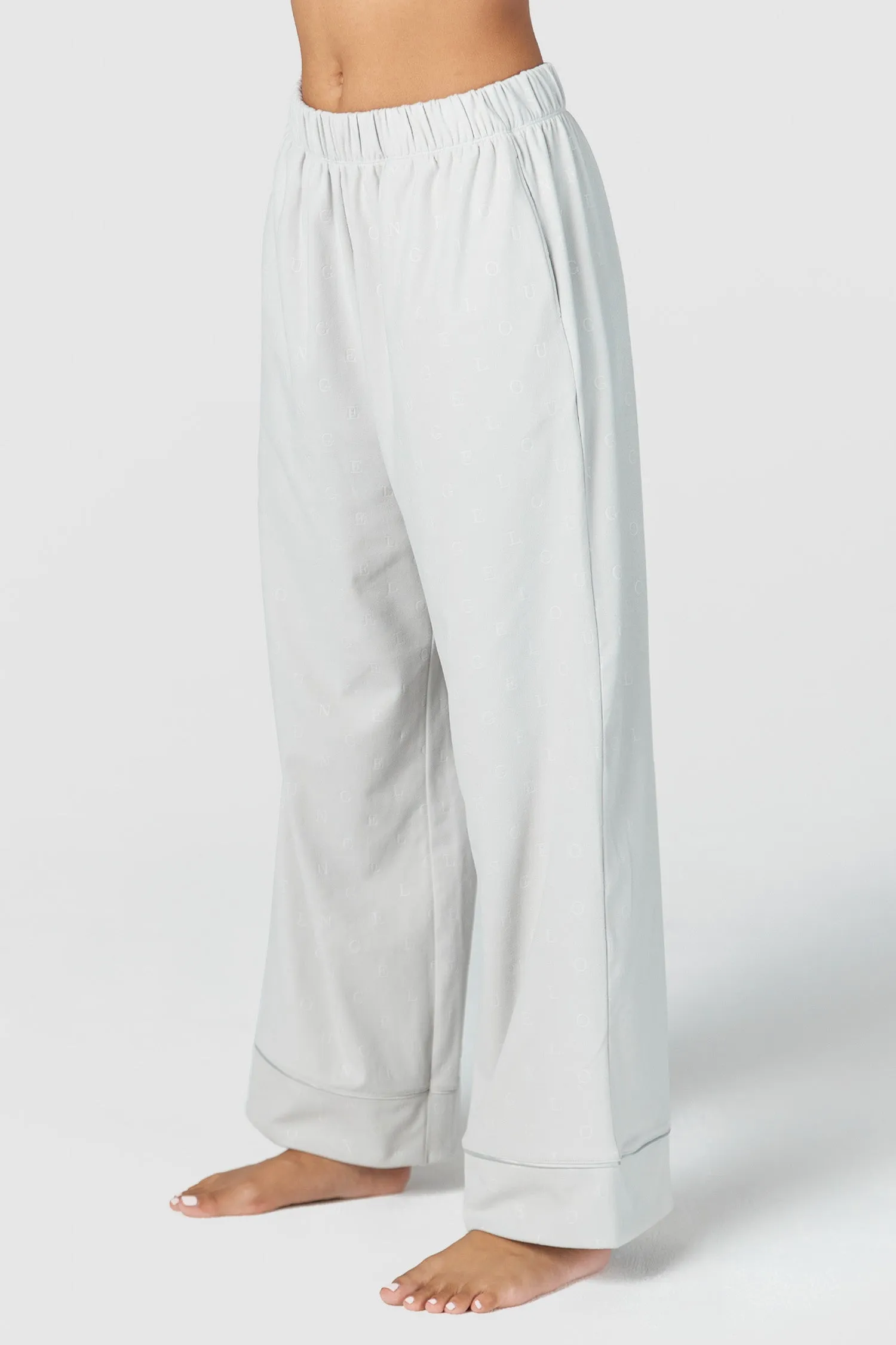 Luxury Embossed Pyjama Trousers - Frost