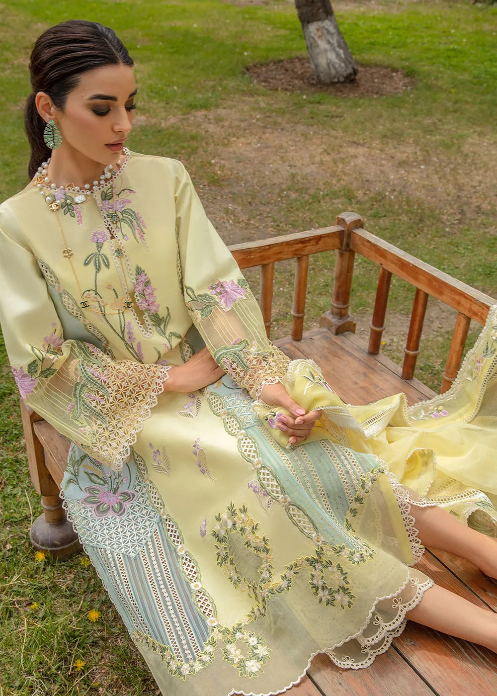 Luxury Lawn '24 by Crimson | Sun Kissed - Lemon