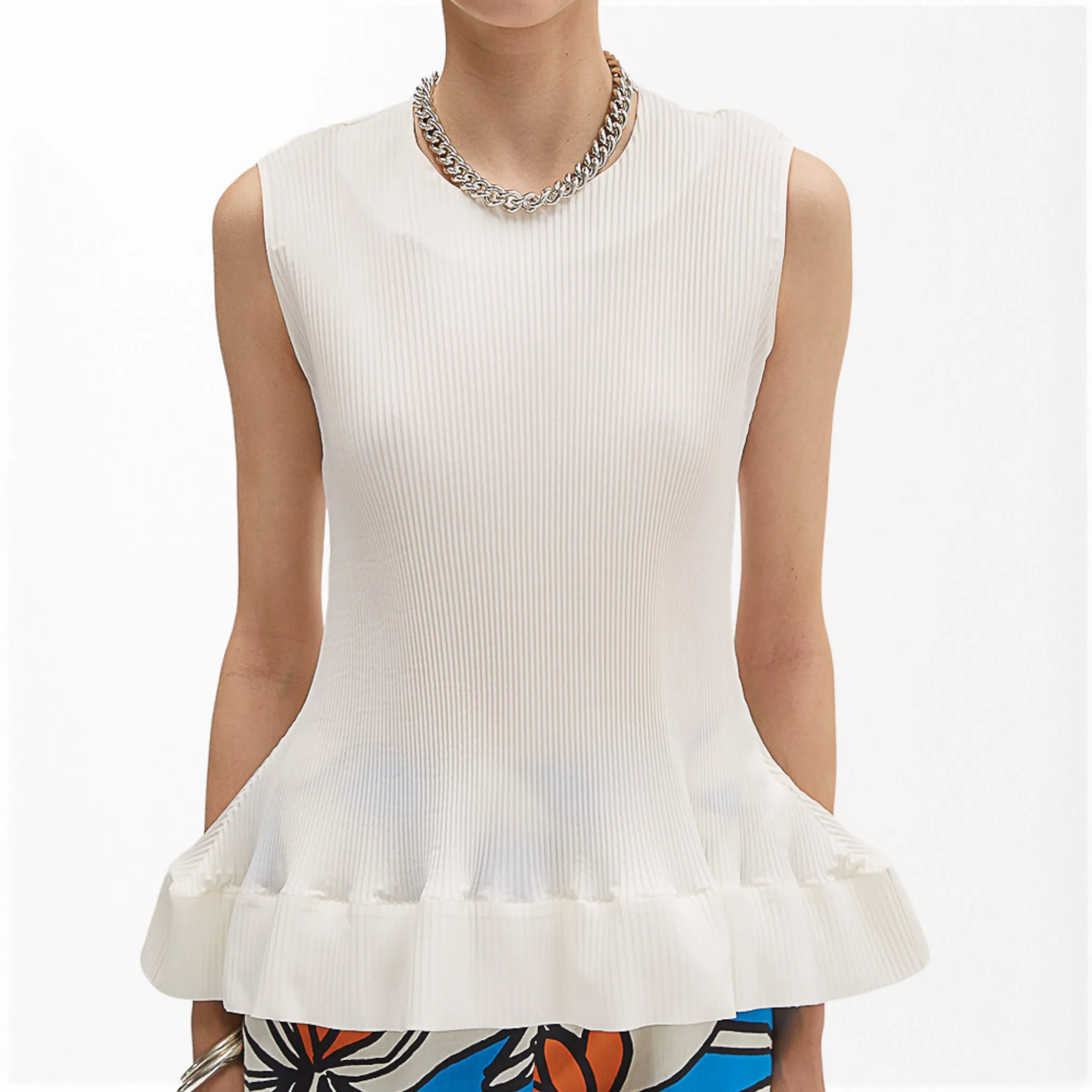 MEIMEIJ - PLEATED SLEEVELESS TOP