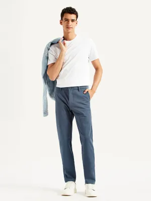 Men's Blue Slim Fit Chinos