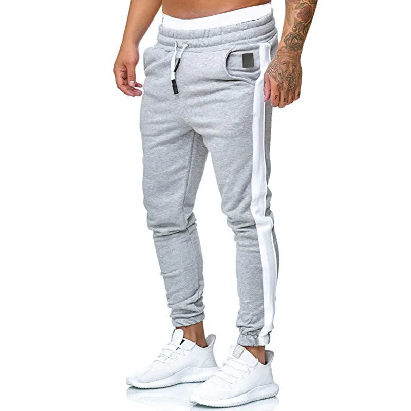 Men's Exercise Casual Pants Fashion Solid Color Sports Trousers