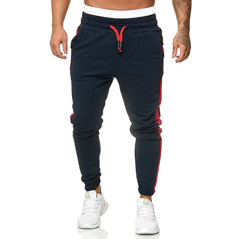 Men's Exercise Casual Pants Fashion Solid Color Sports Trousers