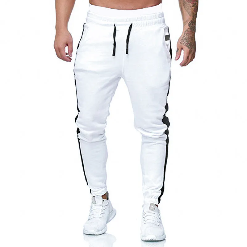 Men's Exercise Casual Pants Fashion Solid Color Sports Trousers