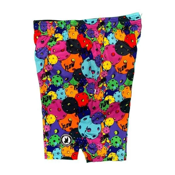 Mens Neon Motley Pickleball Short - 7"